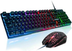 FLAGPOWER Gaming Keyboard and Mouse Combo