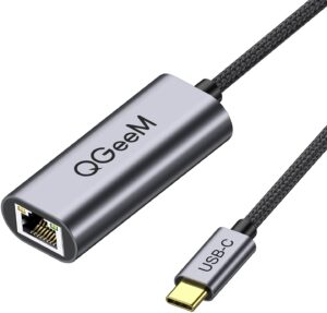 Qgeem USB Type C To Ethernet Gigabit Adapter